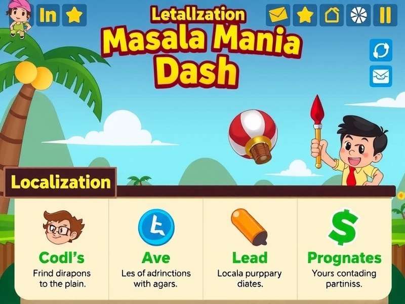 Masala Mania Dash Localization Features